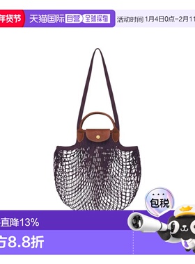 LONGCHAMP珑骧 女士Le Pliage Filet 镂空网袋设计 棉 单肩手提包