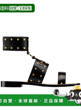 DIOR 女士凉鞋 KCO347CFYS900 SS2025 黑色 D-TOWN 平底凉鞋