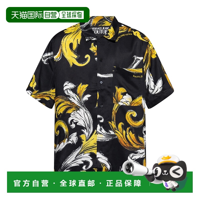 1h可退 VERSACE JEANS 男士POLO衫 78GAL2B0NS632G89 SS2025