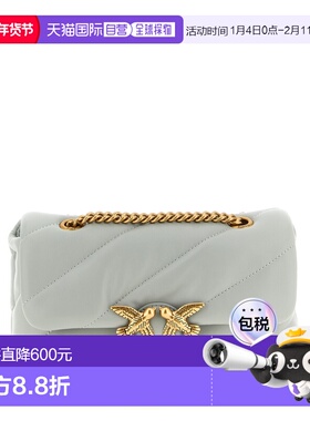 PINKO 女士斜挎包 100039A0F2K32Q SS2026 灰色 LOVE PUFF MINI C