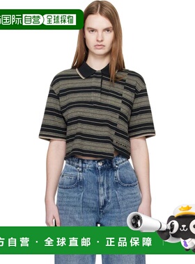 1h可退 潮奢 ISABEL MARANT 女士 黑色 Isalyne Polo 衫 HT0836FA