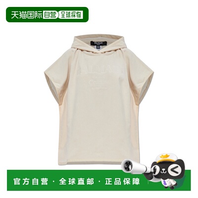 BALMAIN 女士泳装 BKP4724000105 AW2025 乳白色 Cotton poncho
