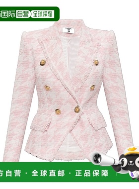 BALMAIN 女士西服 FF1SI504CG17GRD AW2025 粉红色 长袖西装外套