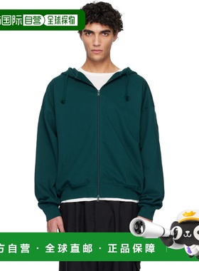 1h可退 潮奢 Y-3 男士 绿色 FL Zip 连帽衫 KS7882
