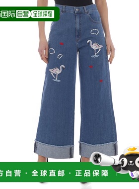 VIVETTA 女士休闲裤 91VV406713 SS2019 深蓝色 Palagonia embroi