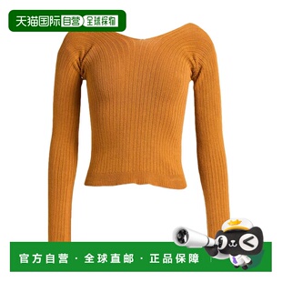 1h可退 潮奢 Baserange 女士 毛衣 yellow 黄色针织衫时尚舒适