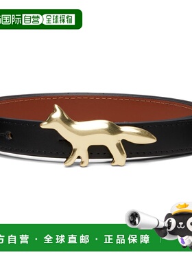 1h可退 潮奢 MAISON KITSUNE 女士 黑色 & 黄褐色 Profile Fox 双