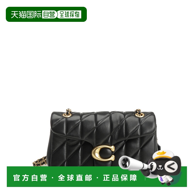 1h可退 COACH 女士斜挎包 CP150B4BK CO 黑色 Coach Tabby 26 Cro