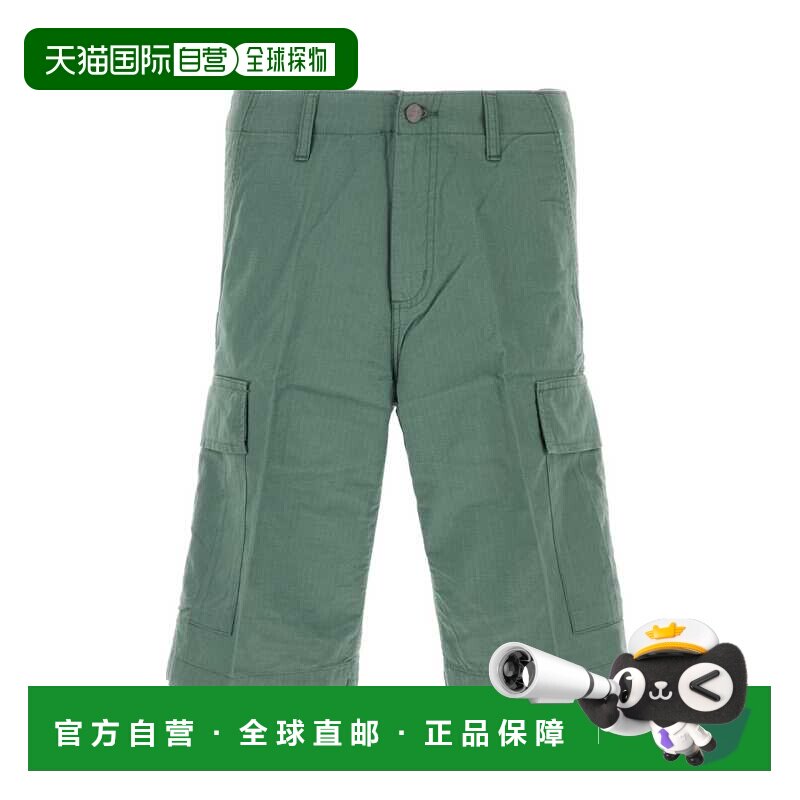 CARHARTT WIP 男士 绿色棉质常规工装短裤 I02824629N02