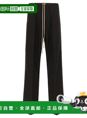 RICK OWENS 男士休闲裤 RU01F2378P09 SS2026 黑色 'Dietrich Dra