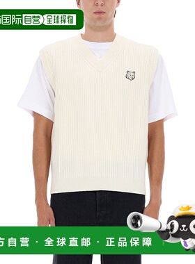 1h可退 潮奢 MAISON KITSUNE 男士 狐狸頭羅紋背心 PM00810KT1149