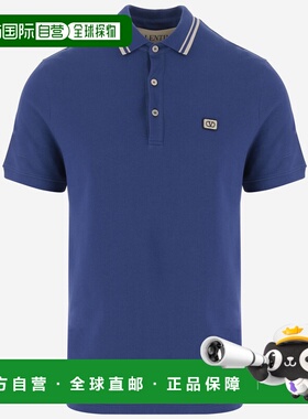 VALENTINO 男士T恤 8V3MH01KAQKB01 SS2026 蓝色 POLO