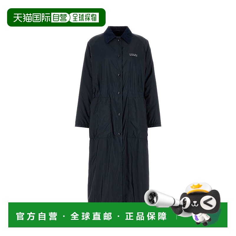 潮奢 Prada 普拉达 女士 RE-NYLON 深蓝风衣 29X287SOOO1WQ9
