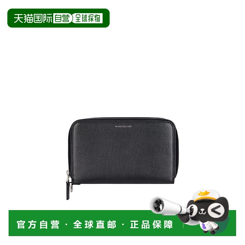 1h可退 GIVENCHY 男士钱包 BK60F5K1Y1001 AW2024 黑色 Voyou徽标