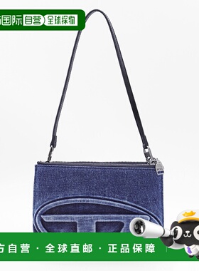 DIESEL 女士斜挎包 X10330P6717H1410 AW2025 蓝色 1DR Twin 双袋