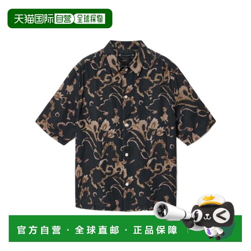ALL SAINTS 男士衬衫 M109SEBANKBROWN AW2026 花色短袖亚麻