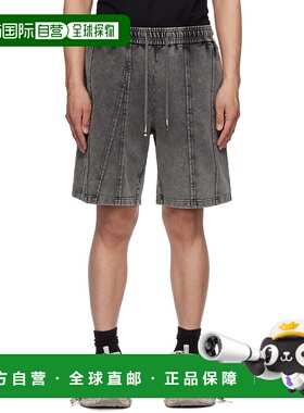 1h可退 潮奢 Feng Chen Wang 男士 灰色 Tie Dyed 短裤 FUS19ST01