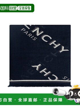 GIVENCHY 男士围巾 7100093550002 AW2025 深蓝色 Scarf with mon