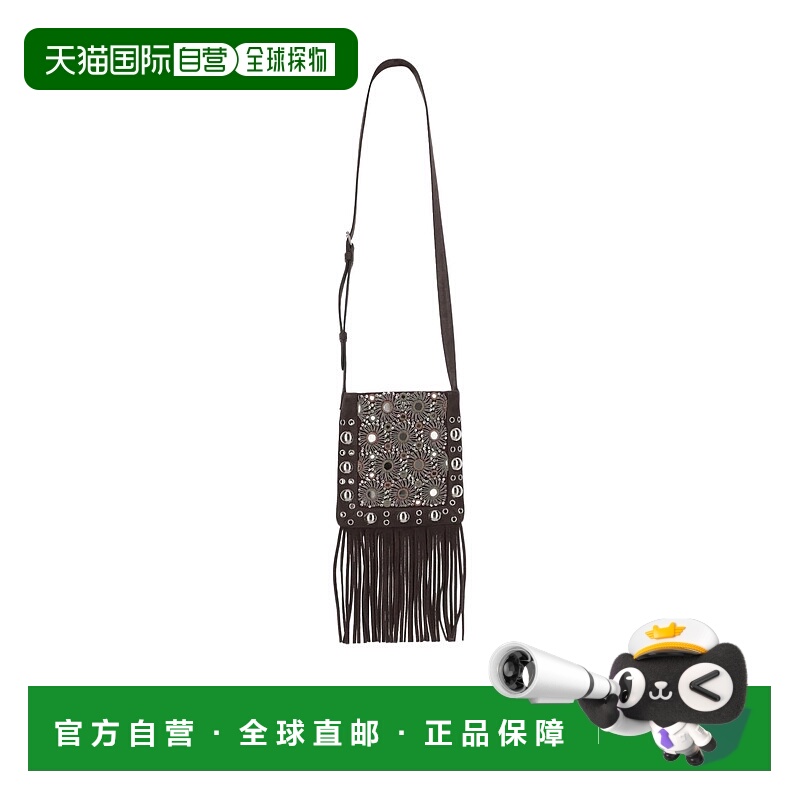 1h可退 VALENTINO 女士单肩包 WB0R34TAARCB AW2025 棕色 流苏单
