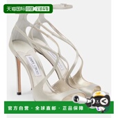 高跟 Choo 潮奢 1h可退 Azia Jimmy 女士 绸缎凉鞋 周仰杰 110