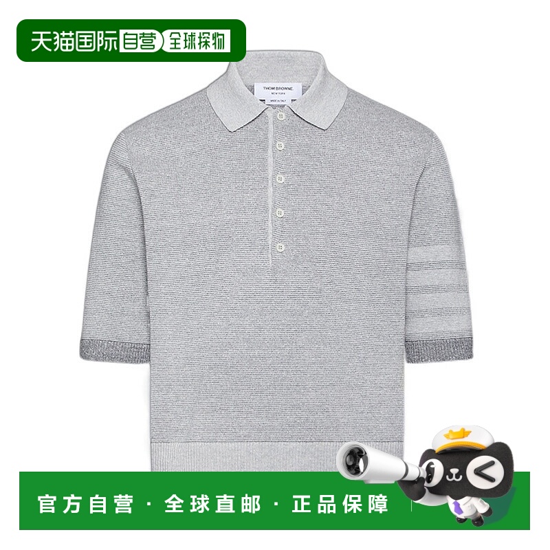 1h可退 THOM BROWNE 男士T恤 MKP146AY6011982 SS2025 灰色