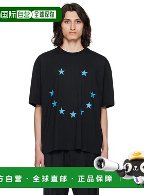 1h可退 潮奢 Études 男士 黑色 Spirit Smile T 恤 E24MM137A010