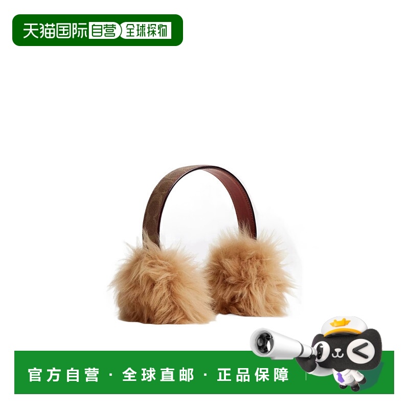 1h可退 COACH 女士手拿包 CCL09TN2 AW2025 深棕色 羊毛耳罩