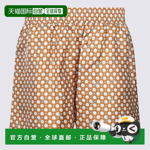 CELINE 女士短裤 2P7110487FYN8 AW2025 棕色 Pyjama short