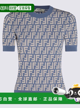 FENDI 女士针织衫 FZXC72AUHWF1SB5 SS2025 蓝色
