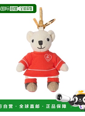 BURBERRY 女士钥匙扣 81124961 AW2025 红色 托马斯熊吊饰挂件