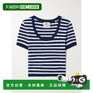 潮奢 条纹再生弹性针织毛衣 DENIMIST 短款 DSWWY0063 女士 1h可退