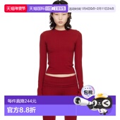 女士 红色 Jersey 1h可退 Cotton SKIMS 长袖 潮奢 恤 APTSH064