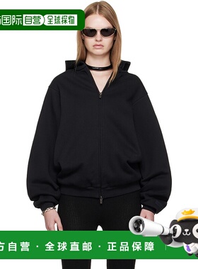 1h可退 潮奢 Essentials 女士 黑色 90s Fleece Zip-Up 连帽衫 19