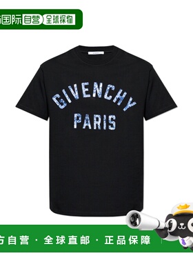 1h可退 GIVENCHY 男士T恤 BM71NK3YUG012 AW2026 黑色 短袖T恤