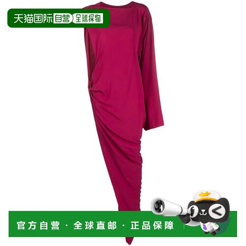 1h可退 RICK OWENS 女士连衣裙 RO01C5580CC23 SS2023 红色真丝