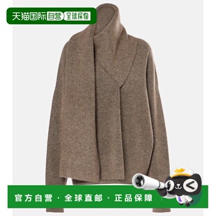 1h可退 潮奢 toteme 女士 围巾领毛衣 brown棕色 舒适时尚