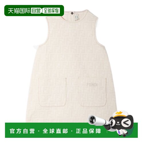 FENDI 女童连衣裙 JFB888AY8VF0XW5 AW2026 白色 无袖连衣裙
