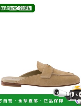 PRADA 女士凉鞋 1D766N103F010F0379 SS2025 棕色 绒面拖鞋