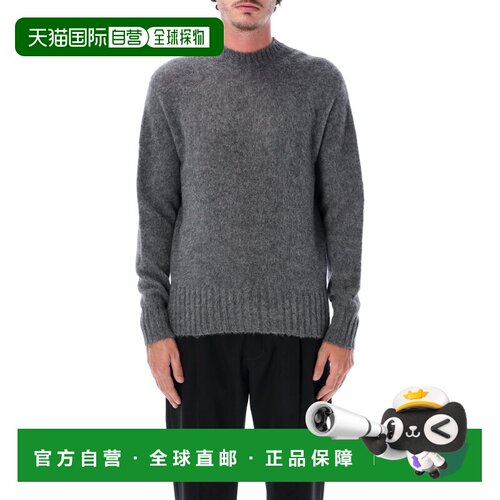 Tom Ford 汤姆 福特 男士 羊绒圆领浅木炭色毛衣 KCL089YMK133TAV