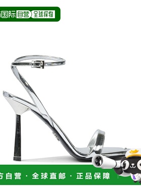 1h可退 潮奢 Prada 普拉达 女士 100 mm 皮质凉鞋 1X923M3AU1F011