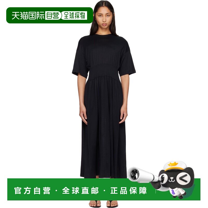 toteme 女士 黑色 Cotton Silk Tee 连衣裙 253WRD0253FB0447001B