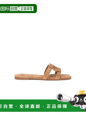 1h可退 潮奢 Simkhai 女士 交织图案绒面革凉拖平底鞋 126S011DL