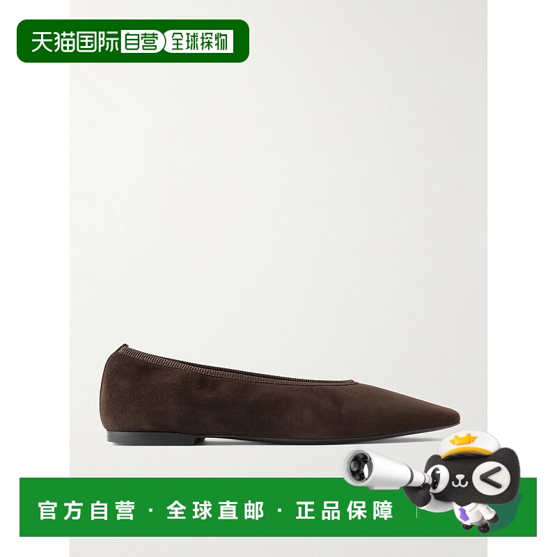 1h可退 潮奢 TOTÊME 女士 Minimalist 绒面革芭蕾舞鞋 254WAS0218