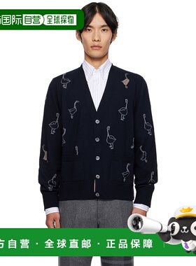 1h可退 潮奢 Thom Browne 汤姆 布朗 男士 海军蓝 Geese Intarsia