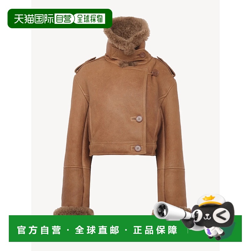 1h可退 CHLOÉ 女士西服 CH25ACV3620226O AW2025 棕色 Leather Ja