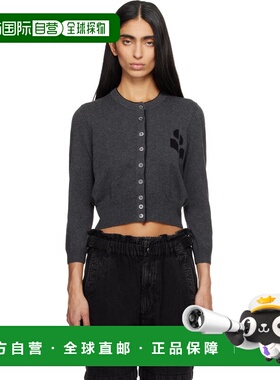 1h可退 潮奢 ISABEL MARANT 女士 灰色 Lona 开衫 CA0163FAD1L16E