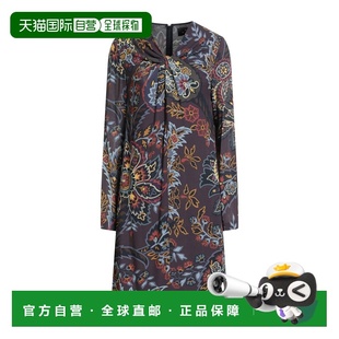 1h可退 潮奢 Etro 艾特罗 女士 中长连衣裙 purple紫色 舒适时尚