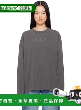 1h可退 潮奢 Ksubi 女士 灰色 Sott Boyfriend 长袖 T 恤 WSP25TE