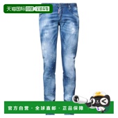 潮奢 舒适时尚 Dsquared2 男士 1h可退 blue蓝色 二次方 牛仔长裤
