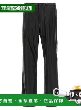 DIESEL 男士皮裤 A184950LHBE9XX AW2025 黑色 'P-Rivers' pants